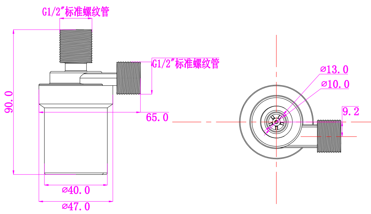 ZL38-39B 無刷直流水泵平面圖